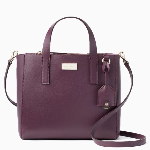 Kate Spade ♠️ NWT Purple Satchel Bag - Picture 7 of 8